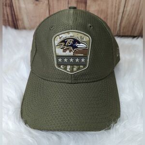 Men's Baltimore Ravens New Era Olive 2019 Salute to Service Sideline 9TWENTY NEW